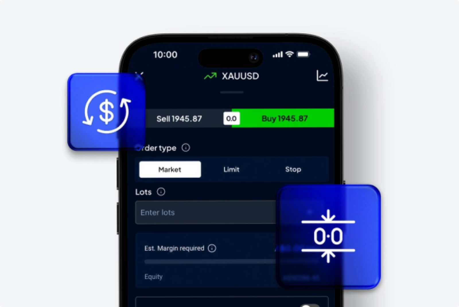 telefono cellulare con sovrapposizione di spread